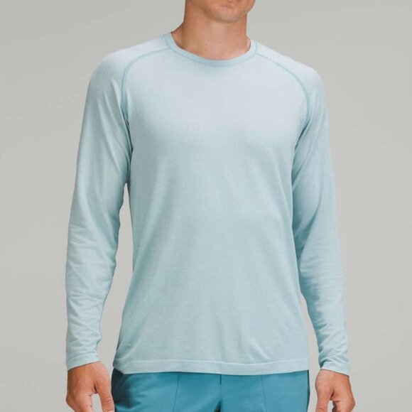 lululemon athletica Other - Lululemon Metal Vent Tech Long Sleeve Shirt 2.0 Peroxide /Breeze Blue Size Large